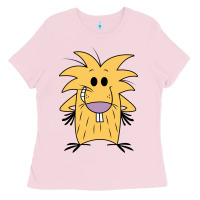 Bubblegum Pink norbet angry beaver Ladies Tee - artisFamous