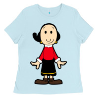 Baby Blue olive oyl Ladies Tee - artisFamous