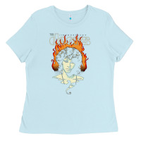 Baby Blue jim Ladies Tee - artisFamous