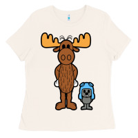 Bone rocky and bullwinkle Ladies Tee - artisFamous
