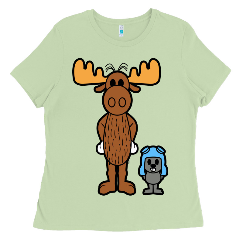 Rocky And Bullwinkle Ladies Tee by artisFamous | Teevron
