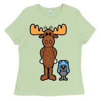 Matcha rocky and bullwinkle Ladies Tee - artisFamous