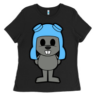 Black rocky the squirrel Ladies Tee - artisFamous