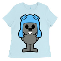 Baby Blue rocky the squirrel Ladies Tee - artisFamous