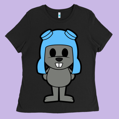 Rocky The Squirrel Ladies Tee Designed By Artisfamous
