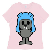 Bubblegum Pink rocky the squirrel Ladies Tee - artisFamous