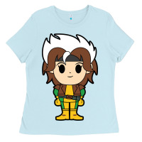 Baby Blue rogue x men chibi Ladies Tee - artisFamous
