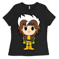 Black rogue x men chibi Ladies Tee - artisFamous