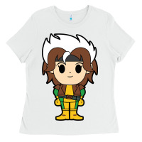 White rogue x men chibi Ladies Tee - artisFamous
