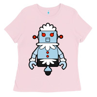 Bubblegum Pink rosie the jetsons Ladies Tee - artisFamous