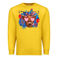 Western America Cow Premium Sweatshirt | Teevron