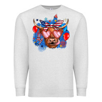 Oatmeal Heather western america cow Premium Sweatshirt - JahusDesignShop