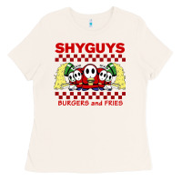 Shy Guys Burger And Fries Ladies Tee | Teevron