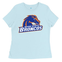 Baby Blue Boise Design Ladies Tee - artisFamous