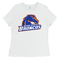 White Boise Design Ladies Tee - artisFamous