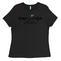 Black Rest in Peace Young Dolph Ladies Tee - artisFamous