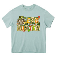 Arona Egg hunter with camouflage plate letters Easter Heavy Core Tee - HowdyJamesFarm