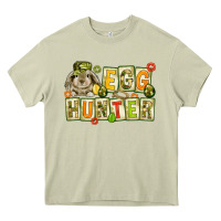 Mossy Egg hunter with camouflage plate letters Easter Heavy Core Tee - HowdyJamesFarm