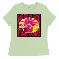 Matcha Best Pigeons Playing Ping Pong Music Ladies Tee - artisFamous