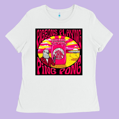 Best Pigeons Playing Ping Pong Music Ladies Tee Designed By Artisfamous