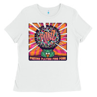 White Best Pigeons Playing Ping Pong Music Ladies Tee - artisFamous