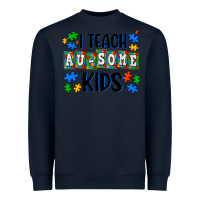 Navy i teach ausome kids Heavyweight Sweatshirt - AdoDesignShop