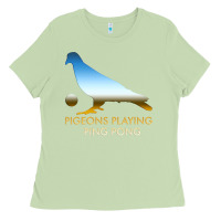 Matcha Best Pigeons Playing Ping Pong Music Ladies Tee - artisFamous