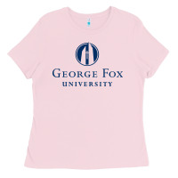 Bubblegum Pink George Fox College Design Ladies Tee - artisFamous