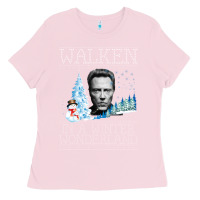 Bubblegum Pink christopher walken Ladies Tee - artisFamous
