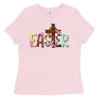 Bubblegum Pink Easter crown of thorns Easter Day Ladies Tee - HowdyJamesFarm