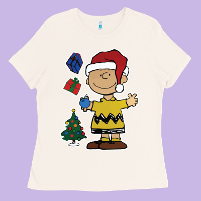 Charlie Brown Christmas Gifts Ladies Tee Designed By Artisfamous