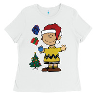 White charlie brown christmas gifts Ladies Tee - artisFamous