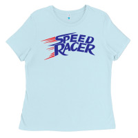 Baby Blue blue speed racer 80s   speed racer Ladies Tee - artisFamous