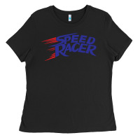 Black blue speed racer 80s   speed racer Ladies Tee - artisFamous