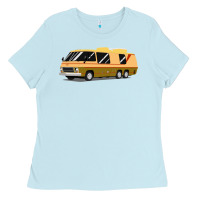 Baby Blue 1970s gmc motorhome gmc motorhome Ladies Tee - artisFamous