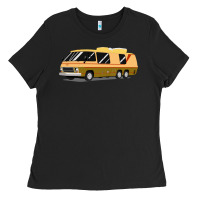 Black 1970s gmc motorhome gmc motorhome Ladies Tee - artisFamous