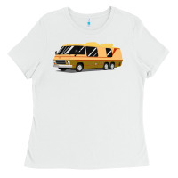 White 1970s gmc motorhome gmc motorhome Ladies Tee - artisFamous