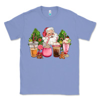 Colony Blue pink christmas santa coffe cups Classic Tee - CowGirlArtShop