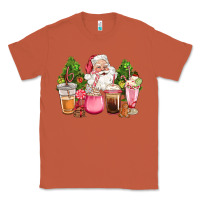 Copper pink christmas santa coffe cups Classic Tee - CowGirlArtShop