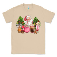 Mushroom pink christmas santa coffe cups Classic Tee - CowGirlArtShop