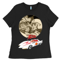 Black go speed racer go go!!!   speed racer Ladies Tee - artisFamous