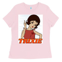 Bubblegum Pink go trixie go!   speed racer Ladies Tee - artisFamous