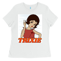 White go trixie go!   speed racer Ladies Tee - artisFamous