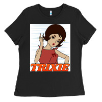 Black go trixie go!   speed racer Ladies Tee - artisFamous