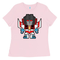 Bubblegum Pink starscream chibi Ladies Tee - artisFamous