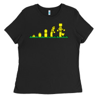 Black evolution of lego Ladies Tee - artisFamous