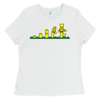 White evolution of lego Ladies Tee - artisFamous
