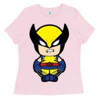 Bubblegum Pink wolverine Ladies Tee - artisFamous