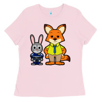 Bubblegum Pink zootopia duo chibi Ladies Tee - artisFamous