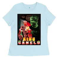 Baby Blue canelo boxing Ladies Tee - artisFamous